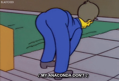 My-anaconda-dont-the-simpsons